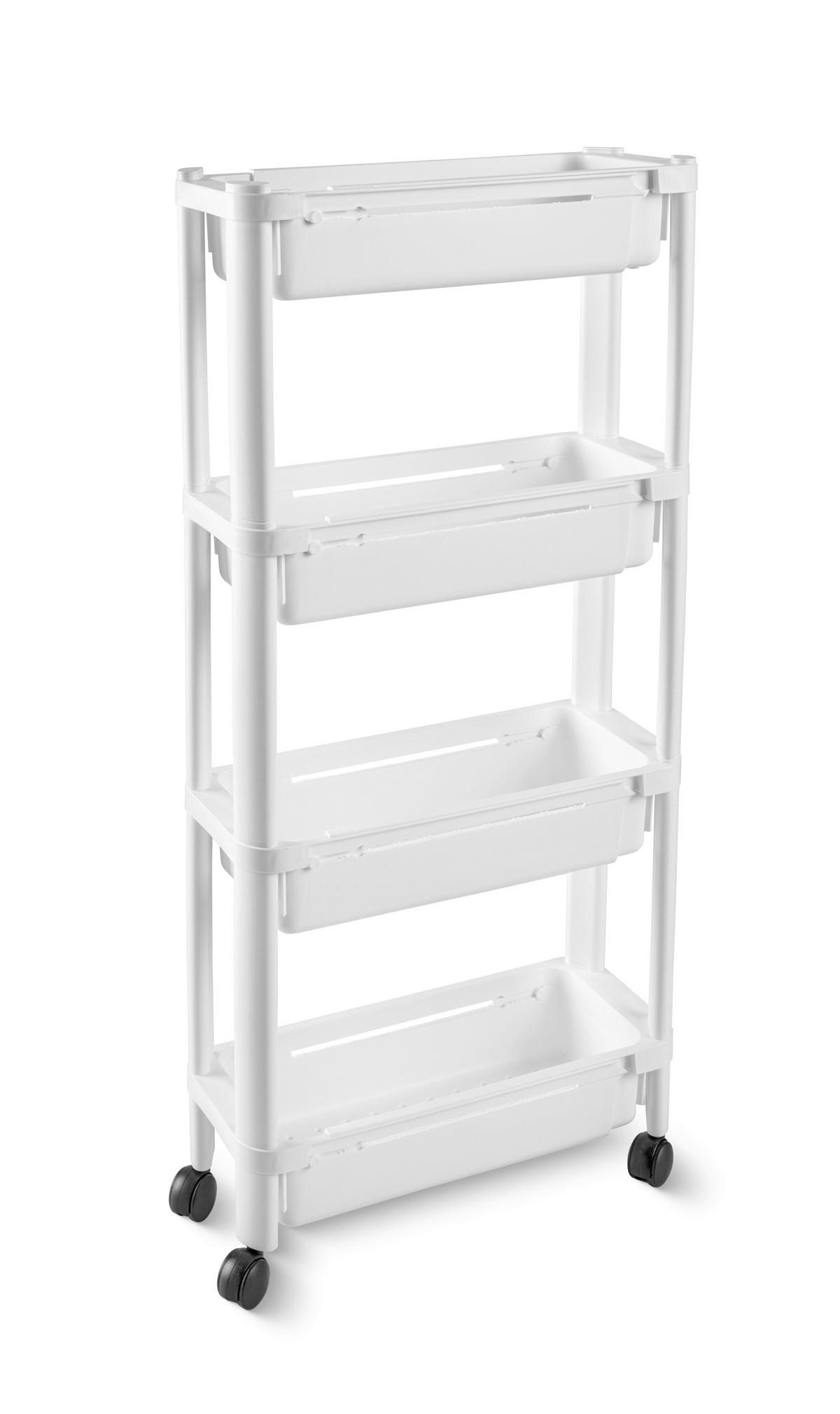 Univerzális Kocsi Vale - fehér, Konventionell, műanyag (37,5/15/79cm) - Mömax