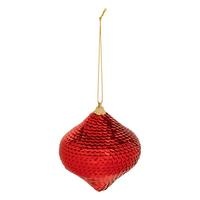 Glob de Crăciun cca. 8 cm Red Onion - roșu, Modern, plastic (8/8cm)