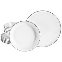 Jedilni Servis Chef Collection, 12-Delni - črna/bela, Basics, keramika - Creatable