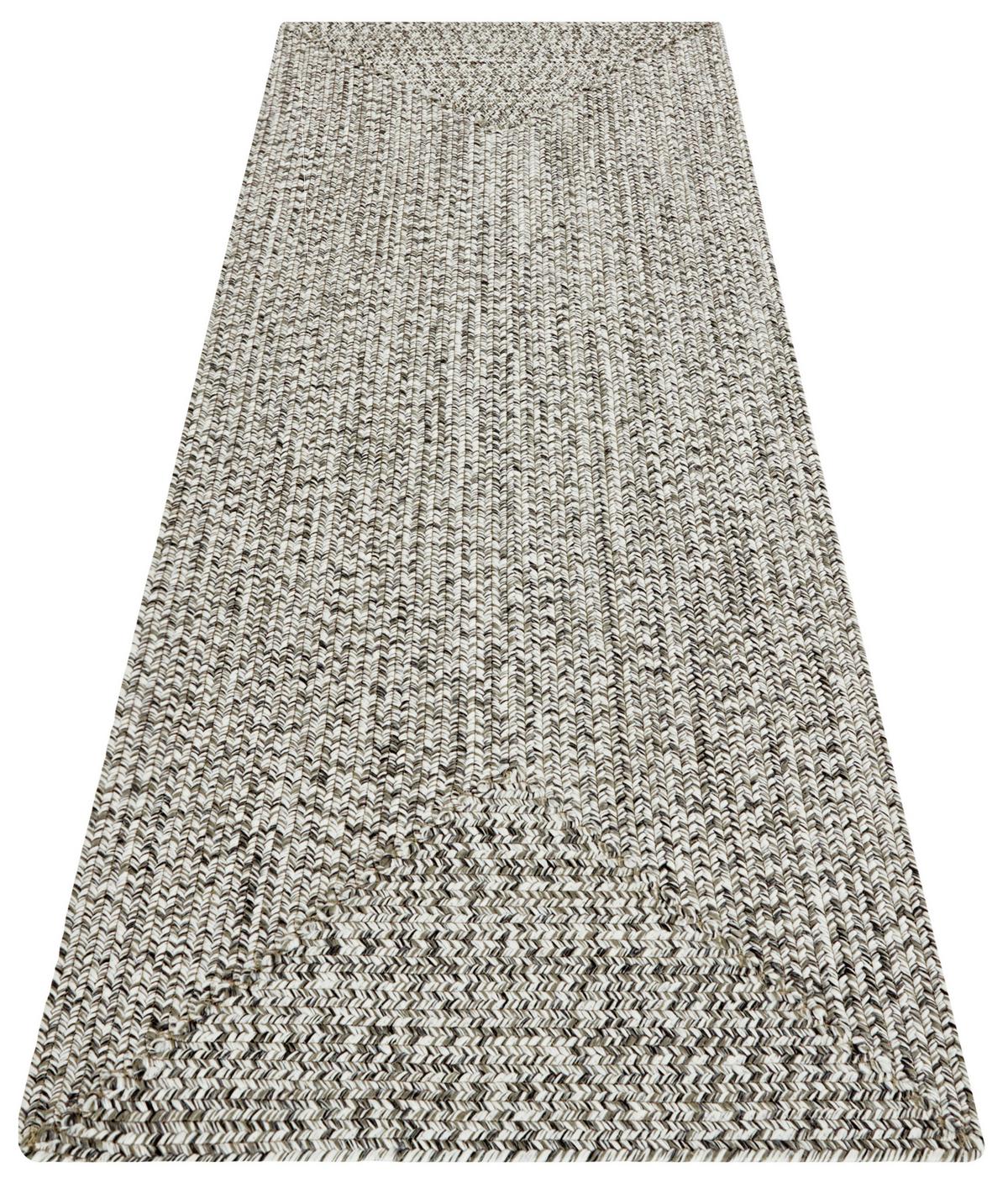 Läufer Trenzado Melange Greige ca. 80x200cm - Greige/Multicolor, Design, Kunststoff (80/200cm)