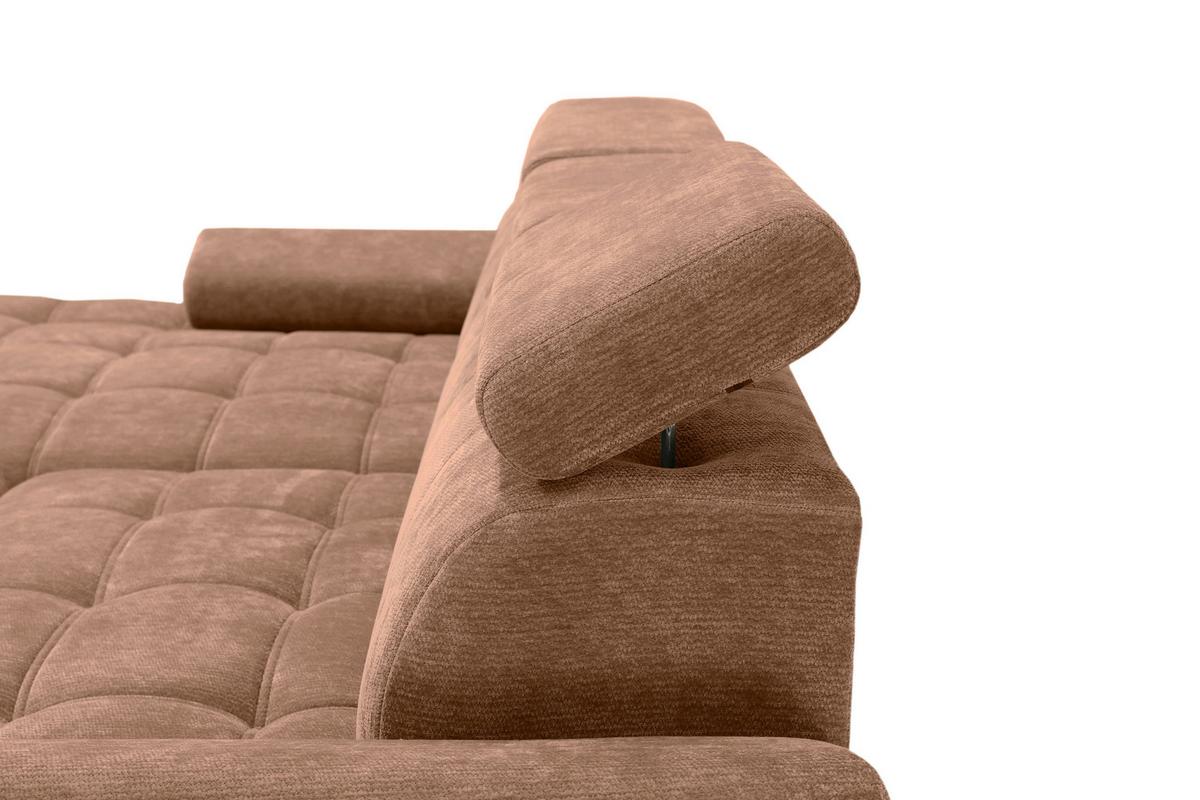 Coltar VEGAS - teracotă, Design, lemn/textil (173/294cm) - Modern Living