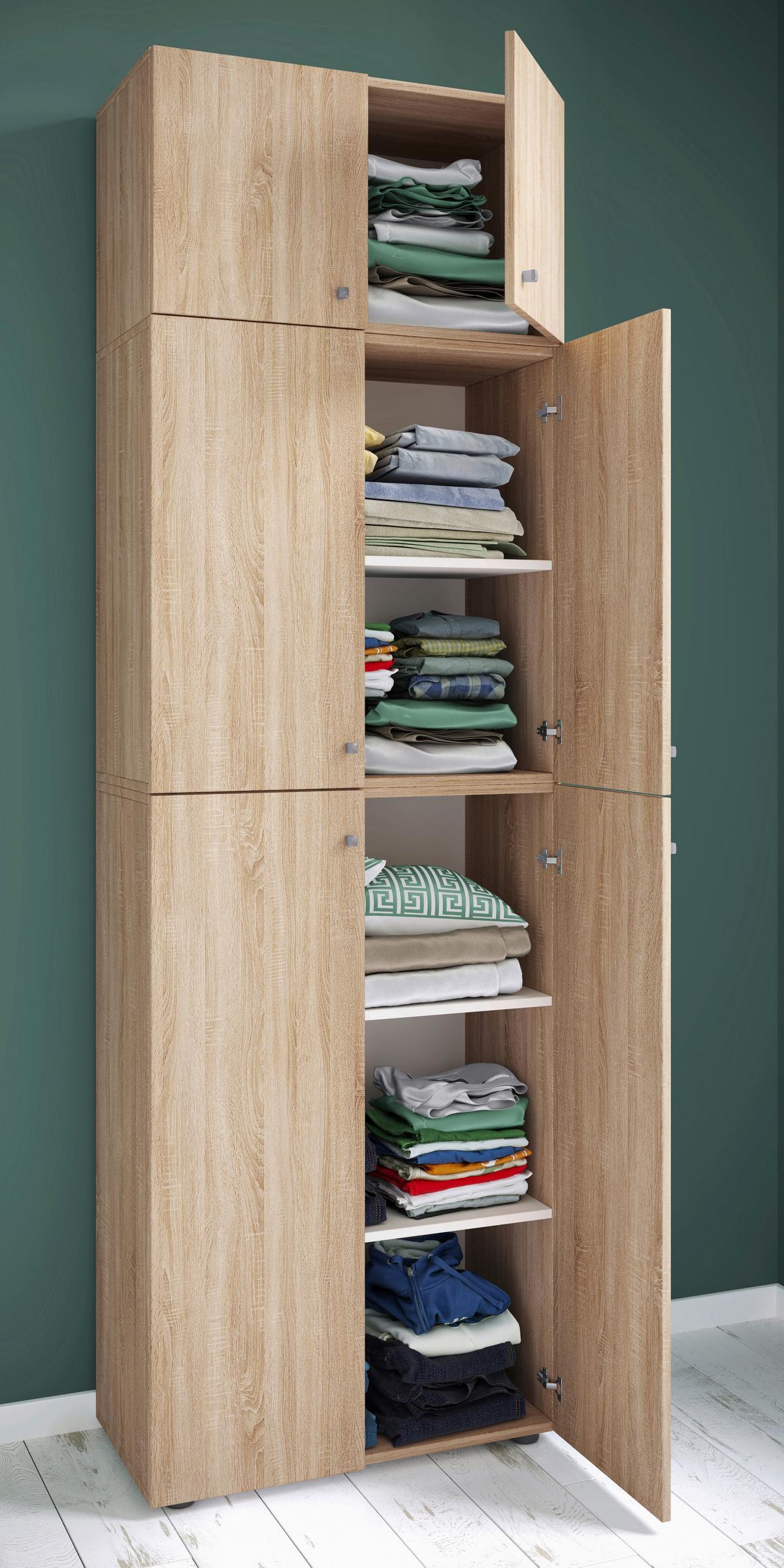 Kleiderschrank Lona XXL Sonoma Eiche ca. 70x223x39 cm - Sonoma Eiche, MODERN, Holzwerkstoff (70/223/39cm) - MID.YOU