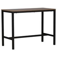 BARTISCH CAMDEN - Walnussfarben/Schwarz, Design, Holzwerkstoff/Metall (120/60/90cm) - Livetastic