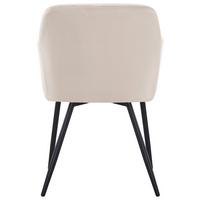 Scaun cu brate JENKE - bej/negru, Konventionell, metal/textil (56/82/62cm) - Based