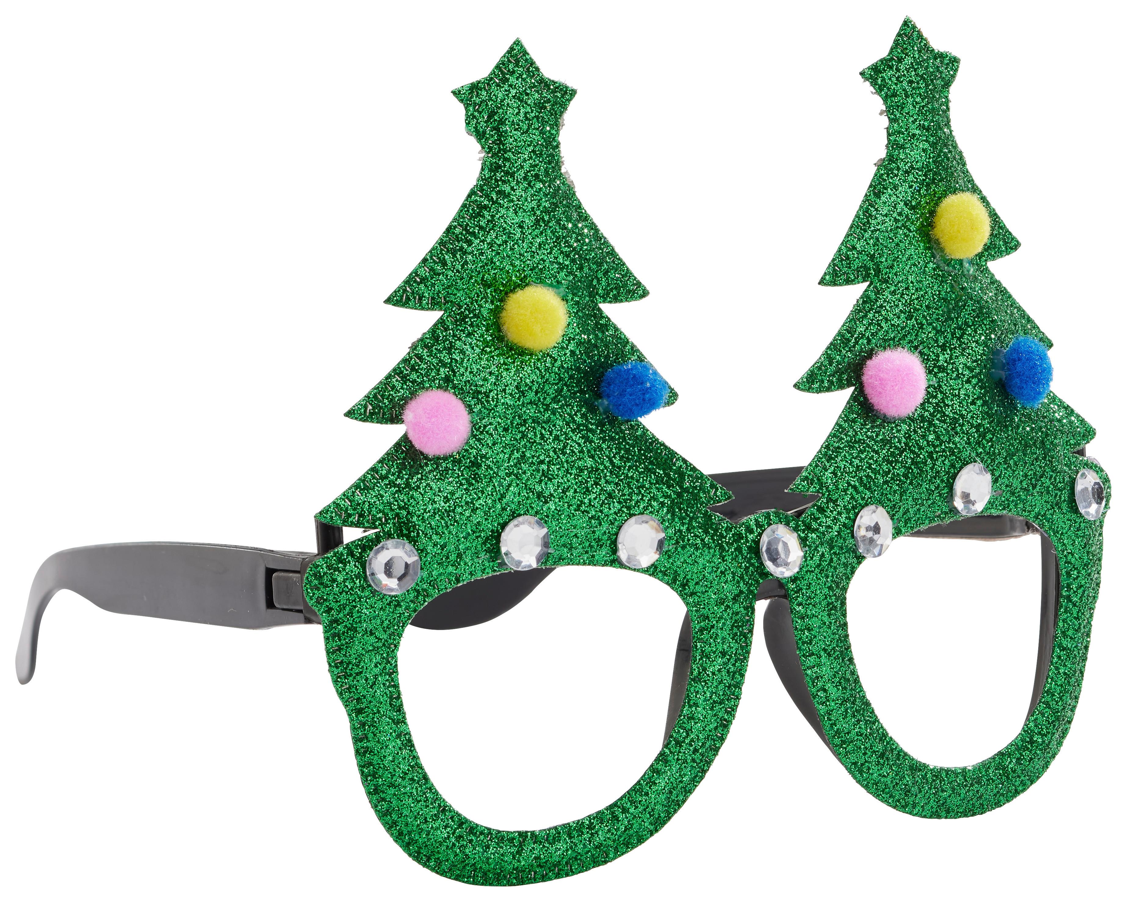Weihnachtsbrille Fun diverse Designs - Rot/Goldfarben, KONVENTIONELL, Kunststoff (15/12/3cm) - Modern Living