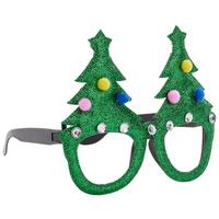Weihnachtsbrille Fun diverse Designs - Rot/Goldfarben, KONVENTIONELL, Kunststoff (15/12/3cm) - Modern Living