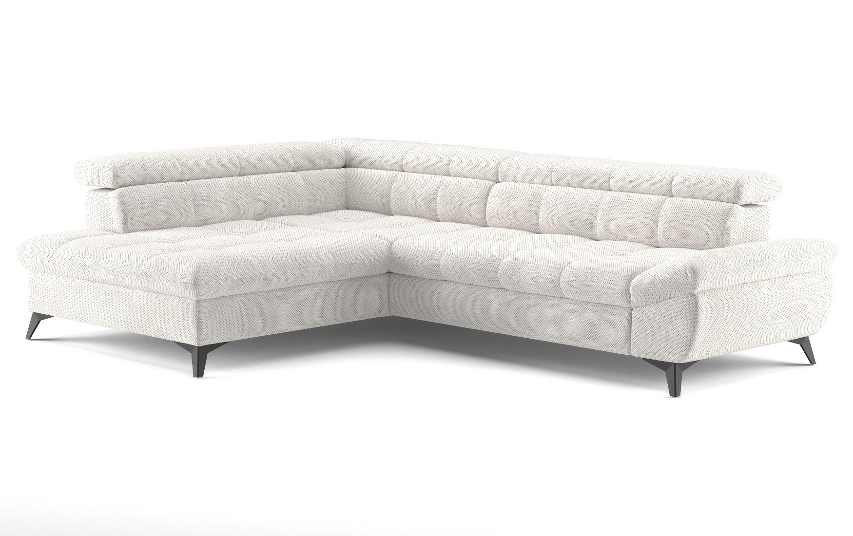 Sarokkanapé Apollo - krémszínű, Modern, faalapú anyag/textil (201/78/296cm) - Mömax