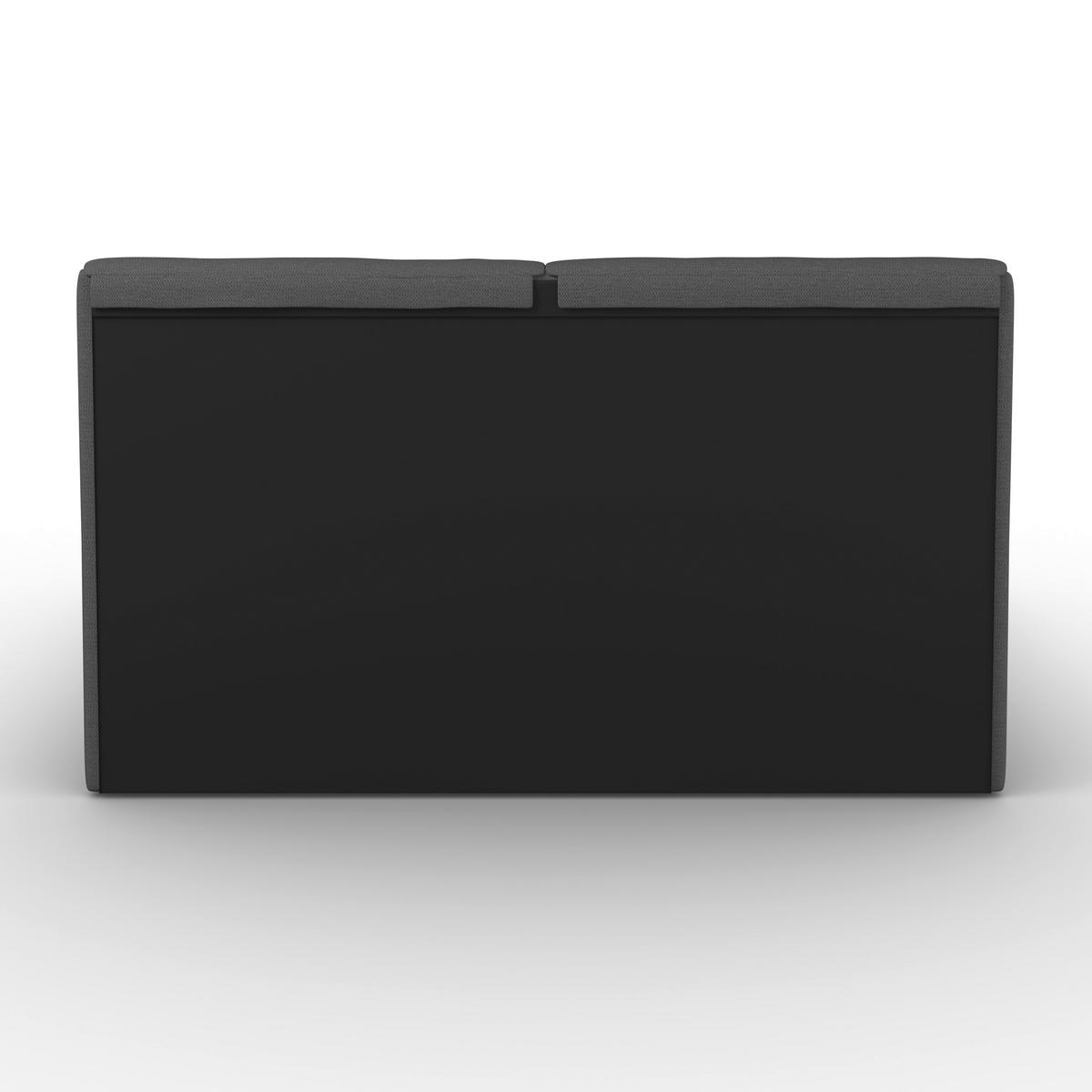 Polsterbett Perla Dunkelgrau ca. 180x200 cm - Dunkelgrau/Schwarz, MODERN, Holz/Kunststoff (180/200cm) - Bessagi Home