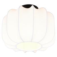 Deckenleuchte Birgit Weiß max. 10 Watt - Weiß, MODERN, Kunststoff/Textil (25/19cm) - Mömax