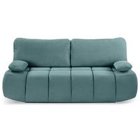 Schlafsofa Lauder Mintblau - Schwarz/Minttürkis, Basics, Holz/Kunststoff (207/93/105cm) - MID.YOU