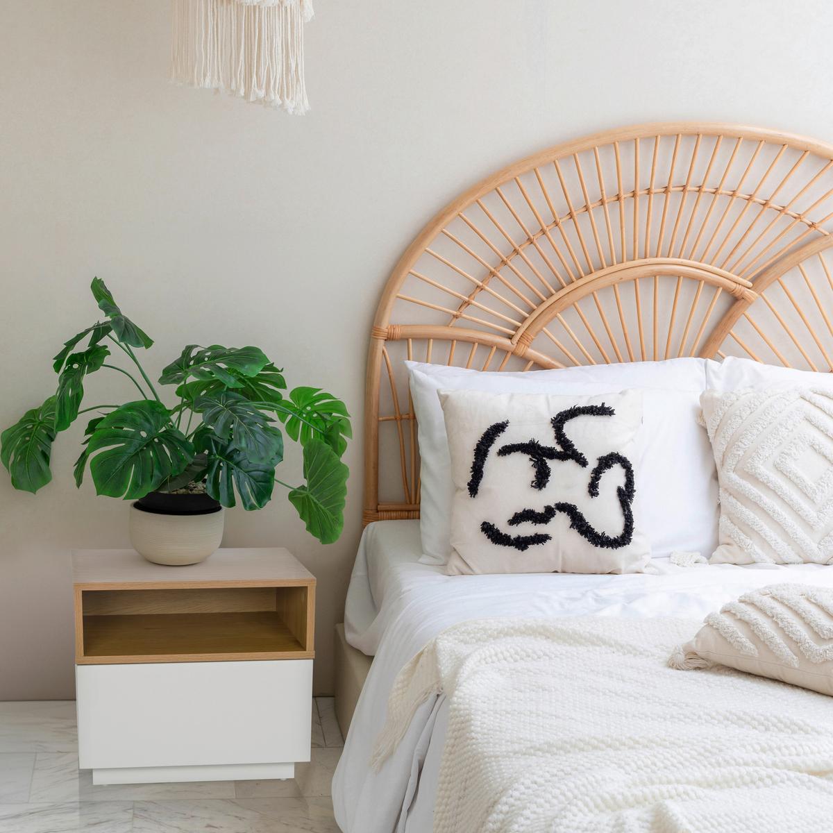 Mizica Melmo, Bela, Barva Hrasta - barve hrasta/bela, Moderno, umetna masa/leseni material (50/45/40cm) - MID.YOU