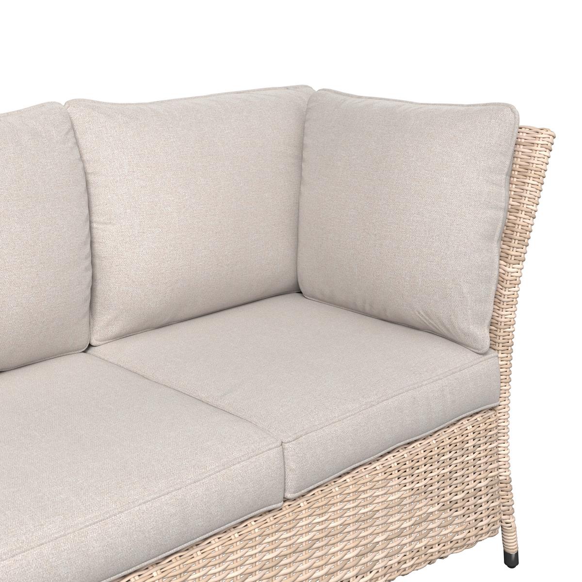 Vrtna Garnitura Alexandra - bež, Basics, staklo/metal