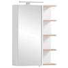 Spiegelschrank Balto Weiß 1-türig mit LED - Weiß, MODERN, Glas/Holzwerkstoff (50/74,4/16cm) - MID.YOU