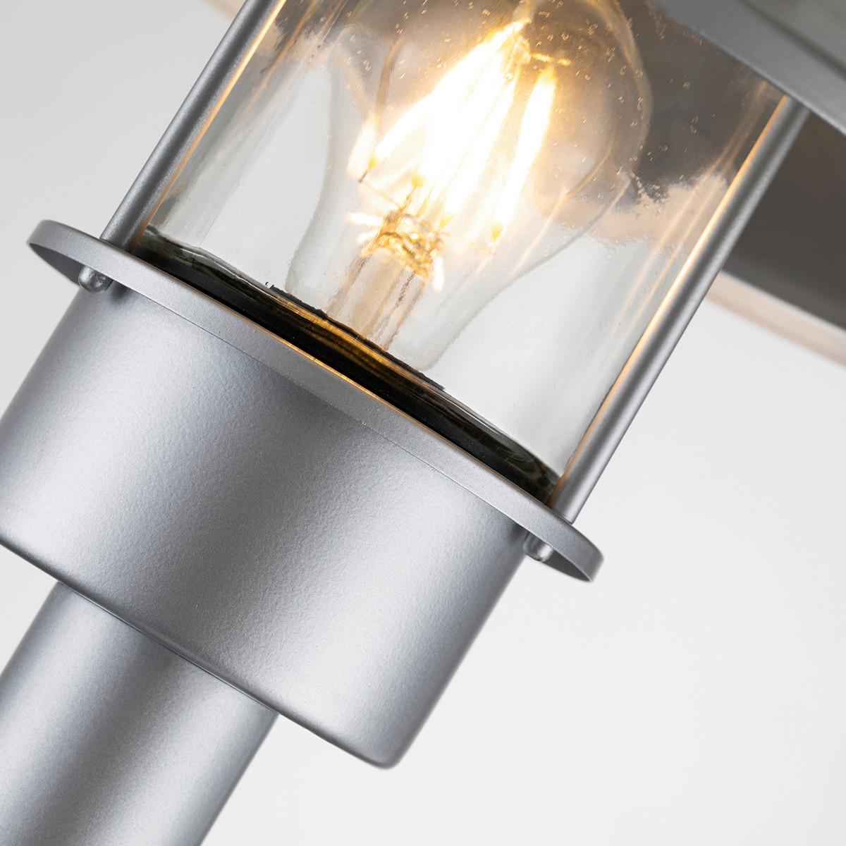 Útjelző Lámpa Klampenborg-Bol-Sil - ezüstszínű, Konventionell, üveg/fém (27.5/101.8cm) - Elstead Lighting