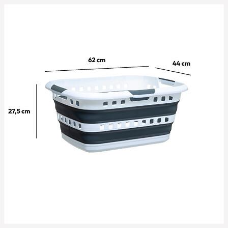 Coș de rufe pliabil 45L Bassin - Konventionell (61,5/45/27,2cm)