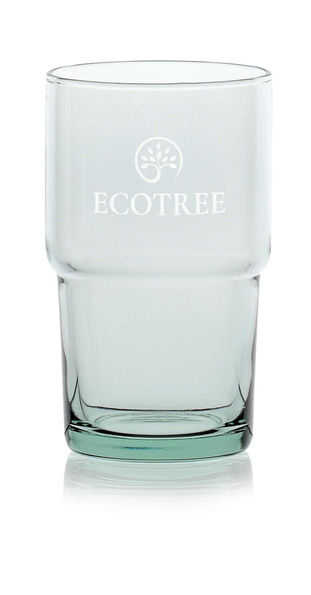 Pahar de băut Nora - verde/transparentă, Konventionell, sticlă (8/13,2cm) - ecoTree