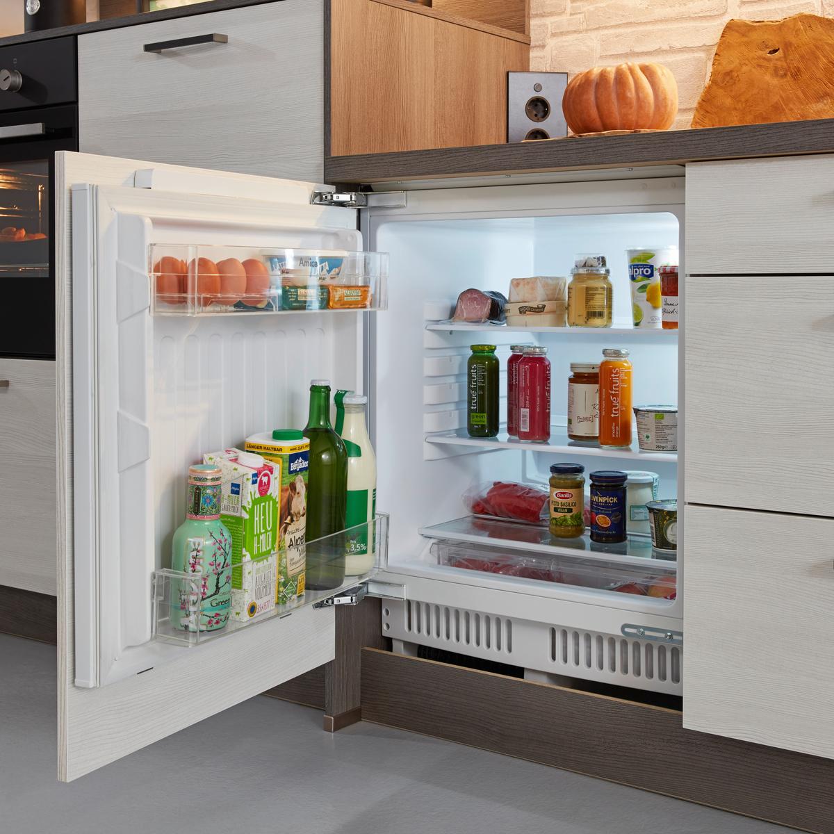 Küchenblock Plan, in Eiche Weiß - Eichefarben/Weiß, MODERN, Holzwerkstoff (303,2cm) - Express-Kuechen