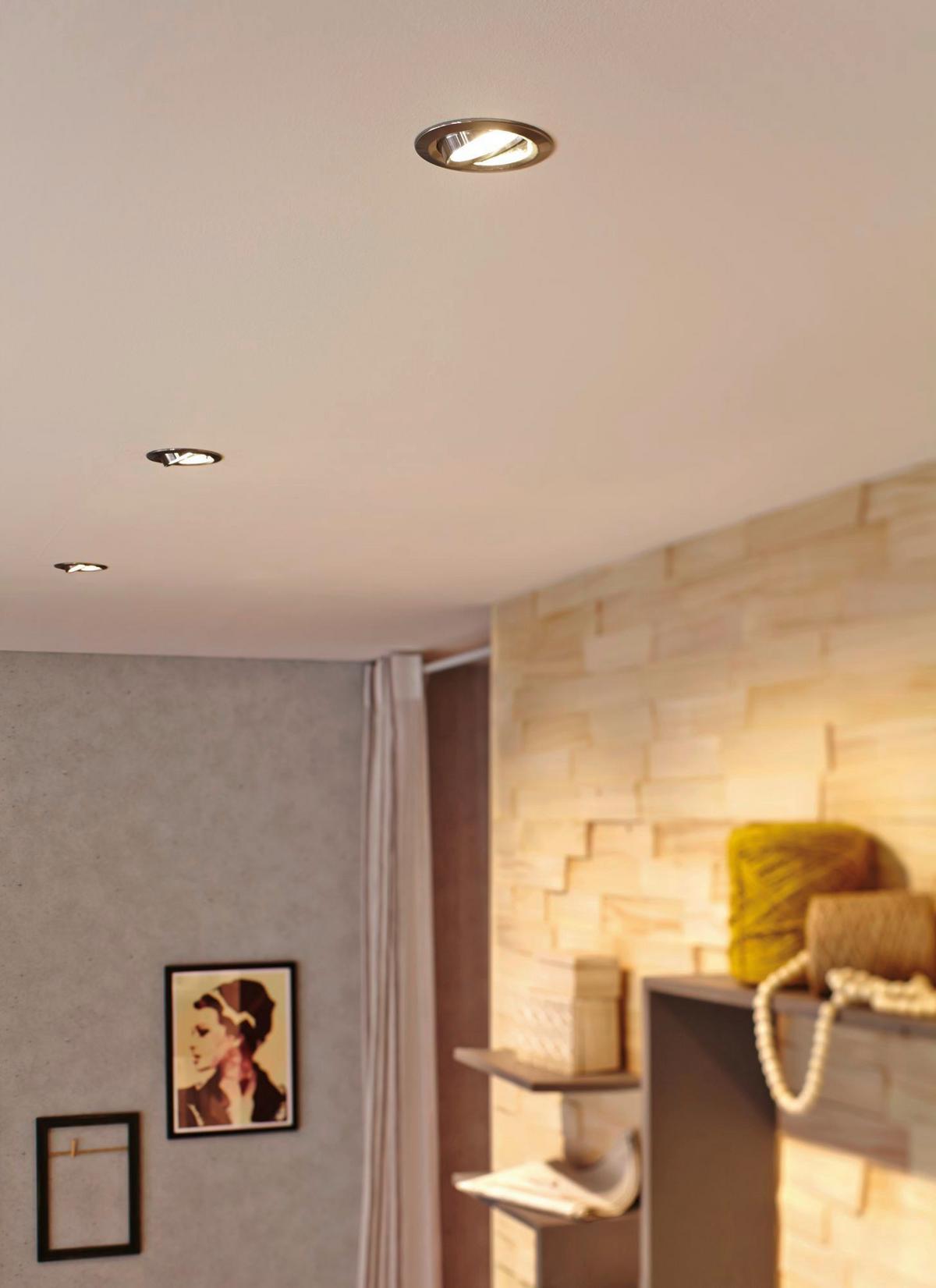 Deckenleuchte Nova in Alufarben max. 6,5 Watt - Design (8,4cm) - Paulmann