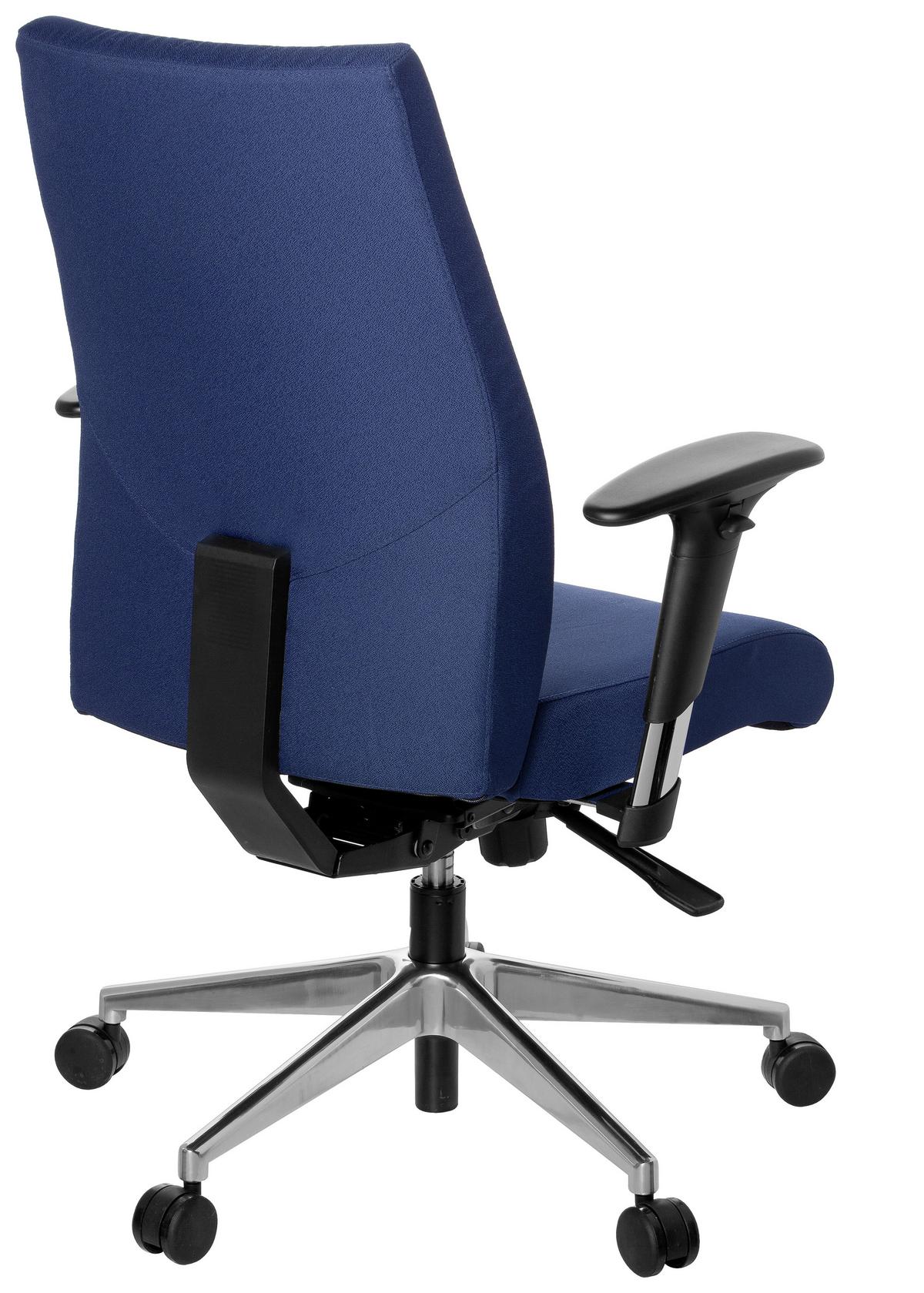 Pisarniški Stol Pro-tec 250, Temno Modra - črna/barve aluminija, Moderno, kovina/umetna masa (57/116/51cm) - MID.YOU