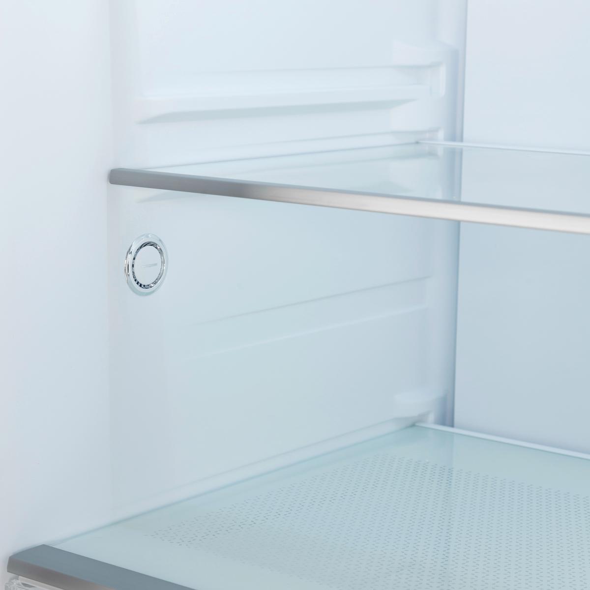 Kühl-Gefrier-Kombination SKMFDFDDID Schwarz - Schwarz, Basics, Glas/Metall (68,6/178/70,3cm) - Mican
