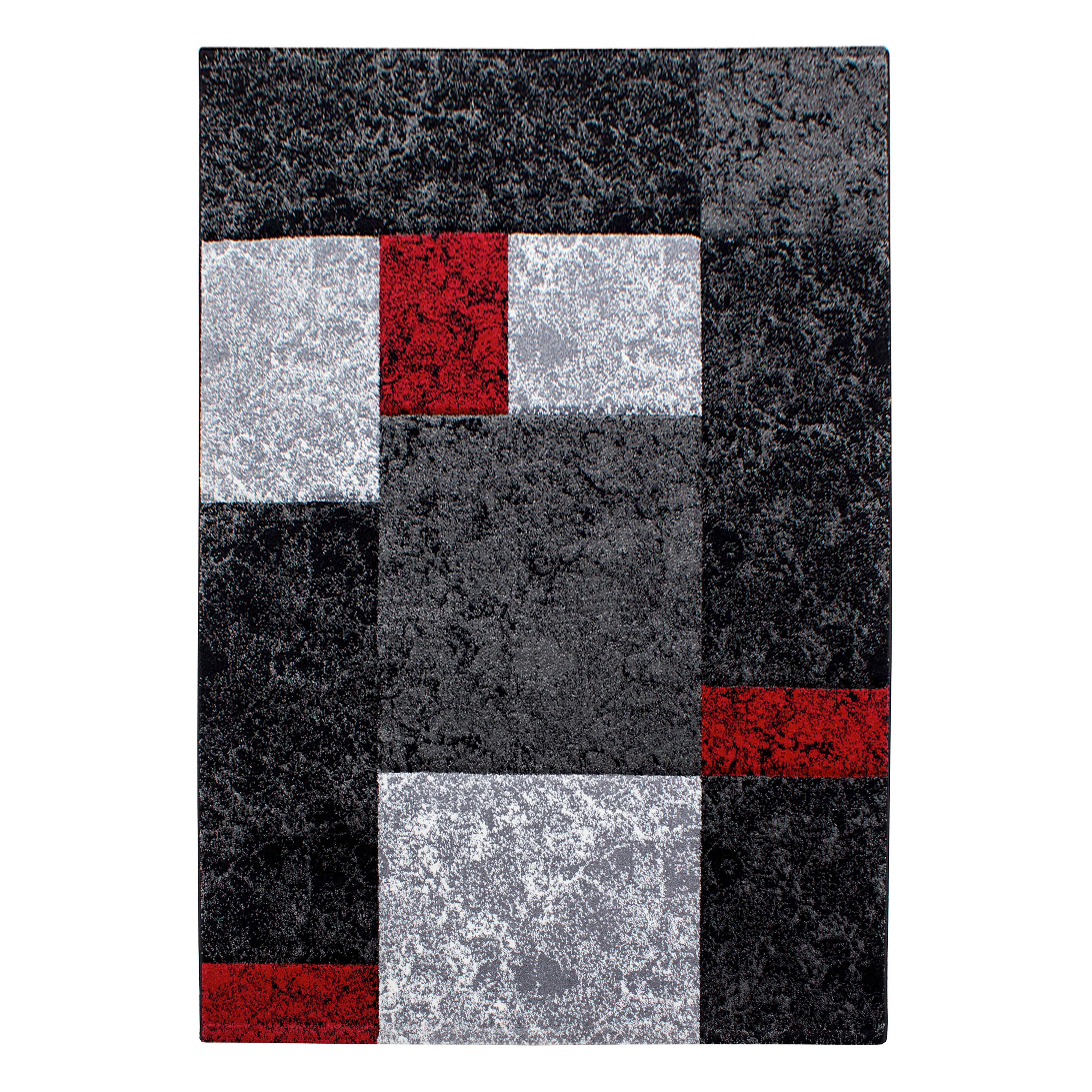 Ravno Tkana Preproga Hawaii, Rdeča, 140x200cm - rdeča, Design, tekstil (140/200cm) - Novel