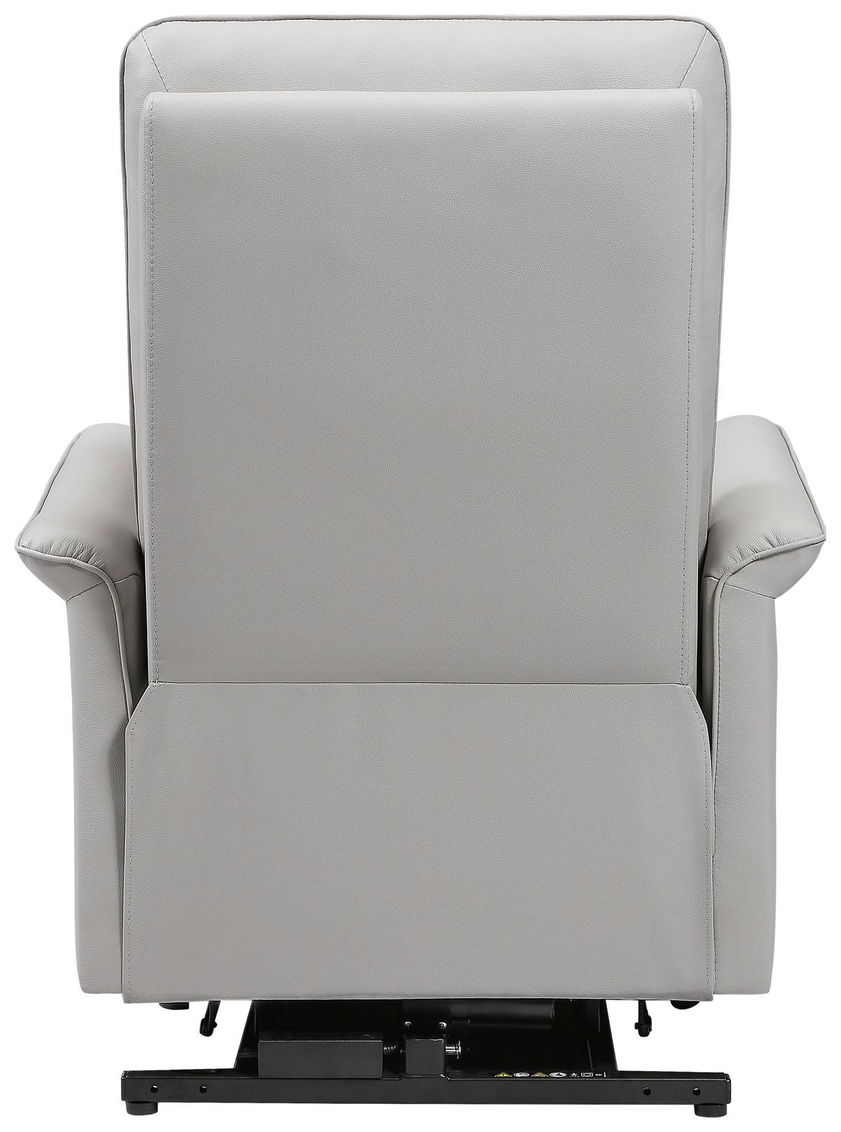 Relaxsessel Carlo Beige - Beige/Schwarz, KONVENTIONELL, Leder/Holz (77/103/84cm) - Mömax