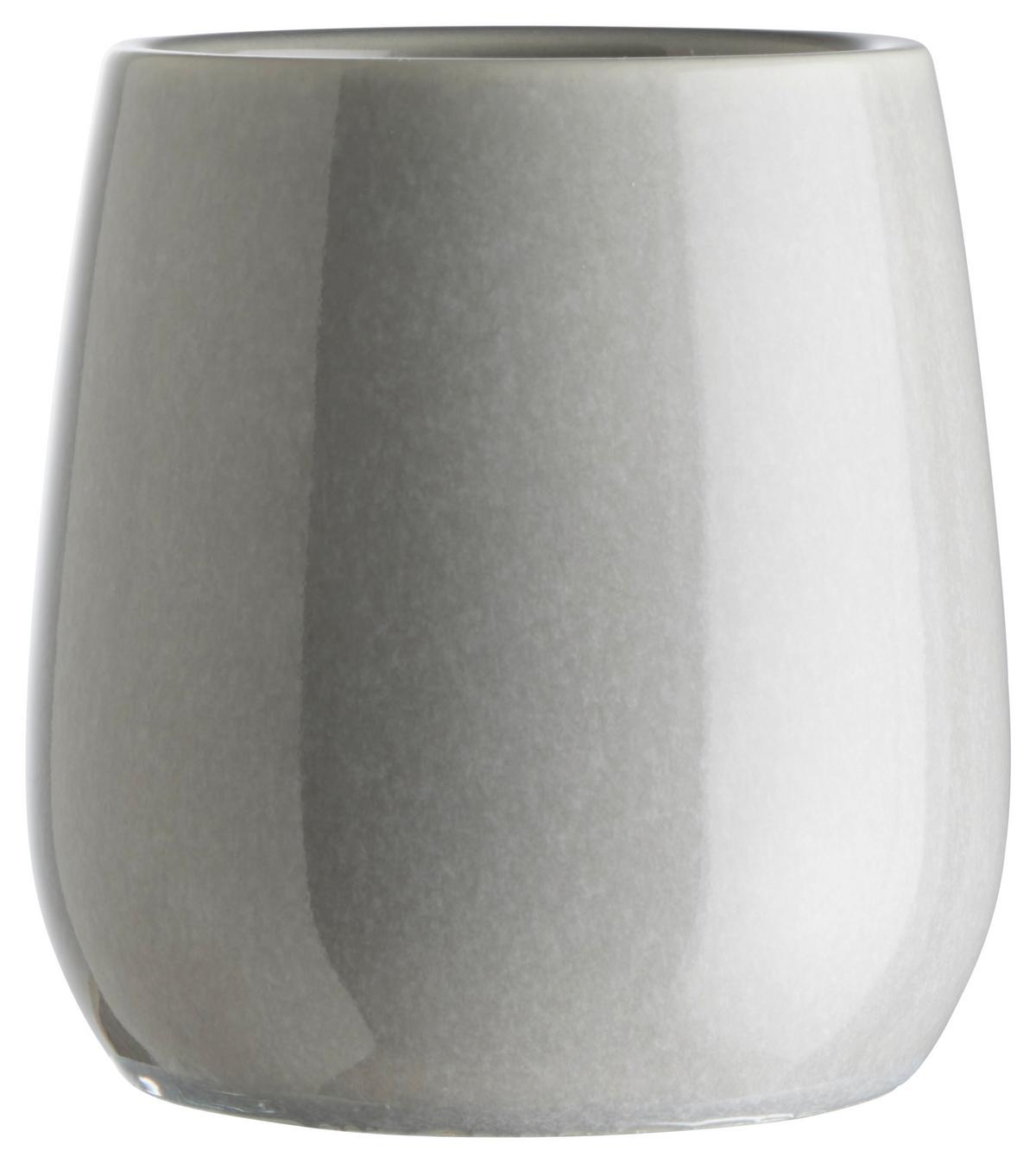 Fogkefetartó Pohár Magnus - fekete/sötétszürke, Modern, kerámia (8/10cm) - Mömax
