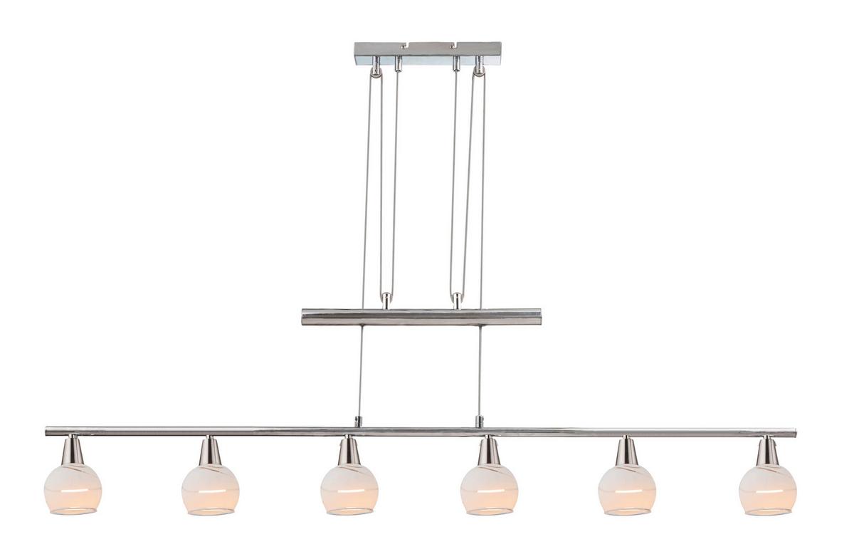 Viseča Led-svetilka Elliot, S Sijalko - Basics, kovina/steklo (90/9,8/160cm) - Globo