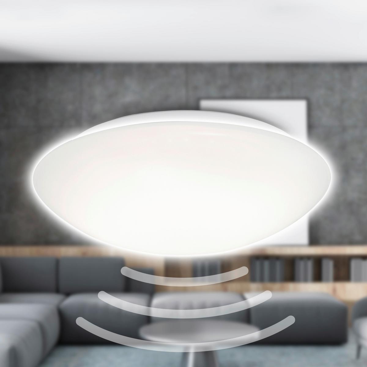 LAMPA SUFITOWA LED 3362016 ELIPSO - biały, Konventionell, tworzywo sztuczne/metal (27,8/6,5cm)
