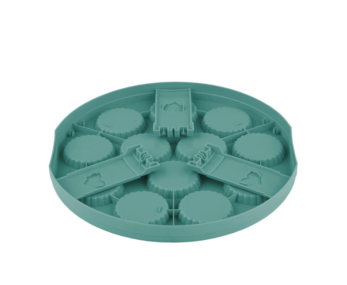 POJEMNIK DO TRANSPORTU CIASTA 1046005092 - zielony/przezroczysty, Basics, tworzywo sztuczne (35,5/34,5/26cm) - Rotho