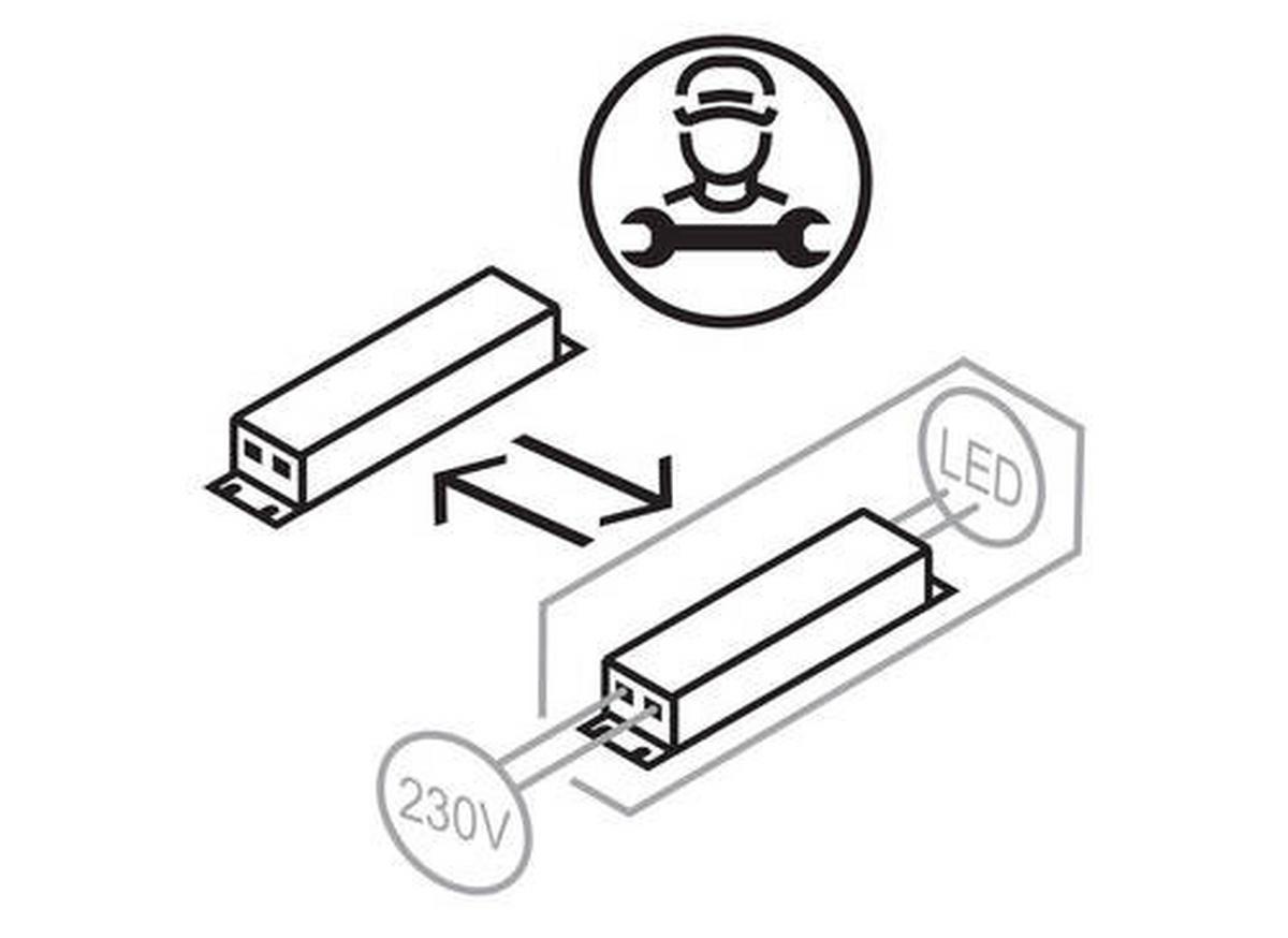 LED-DECKENLEUCHTE 68157-48 - Klar/Chromfarben, Lifestyle, Kunststoff/Metall (50/15,5cm) - Globo