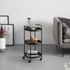 SERVERINGSVAGN JUSTUS -EXKLUSIV- - svart, Modern, metall/plast (39,5/72,5/35,5cm) - Mömax