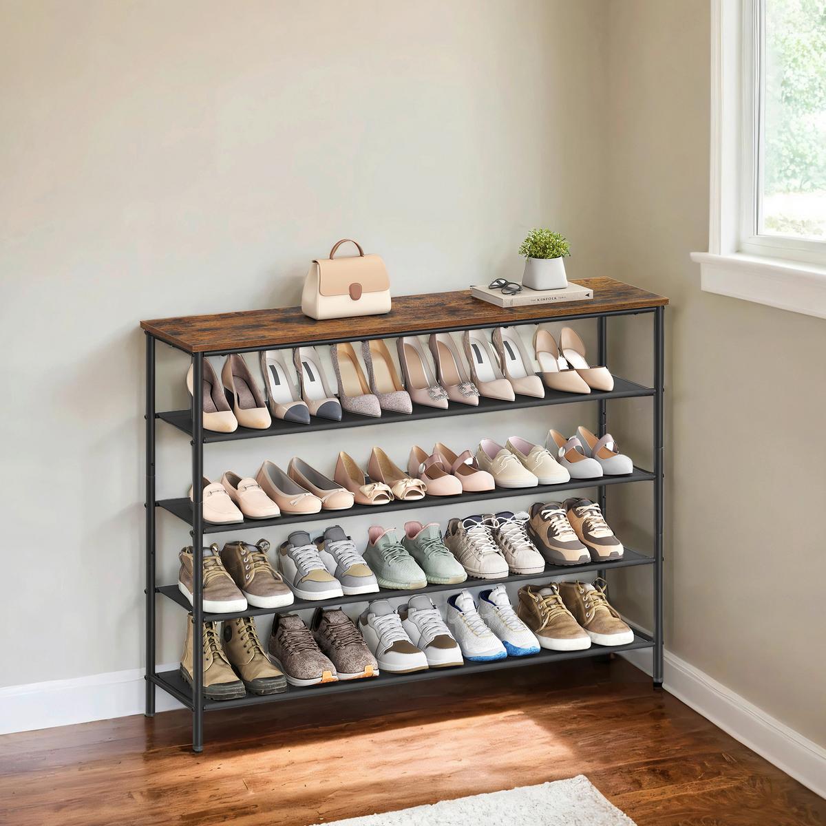 Regal Dunkelbraun/ Schwarz ca. 120x88,5x29 cm - Dunkelbraun/Schwarz, Trend, Holzwerkstoff/Metall (120/88,5/29cm) - MID.YOU