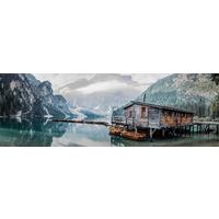 Tablou Marcus cca. 150x50 cm - maro/albastru, Basics, material pe bază de lemn (150/50/2,5cm) - Modern Living
