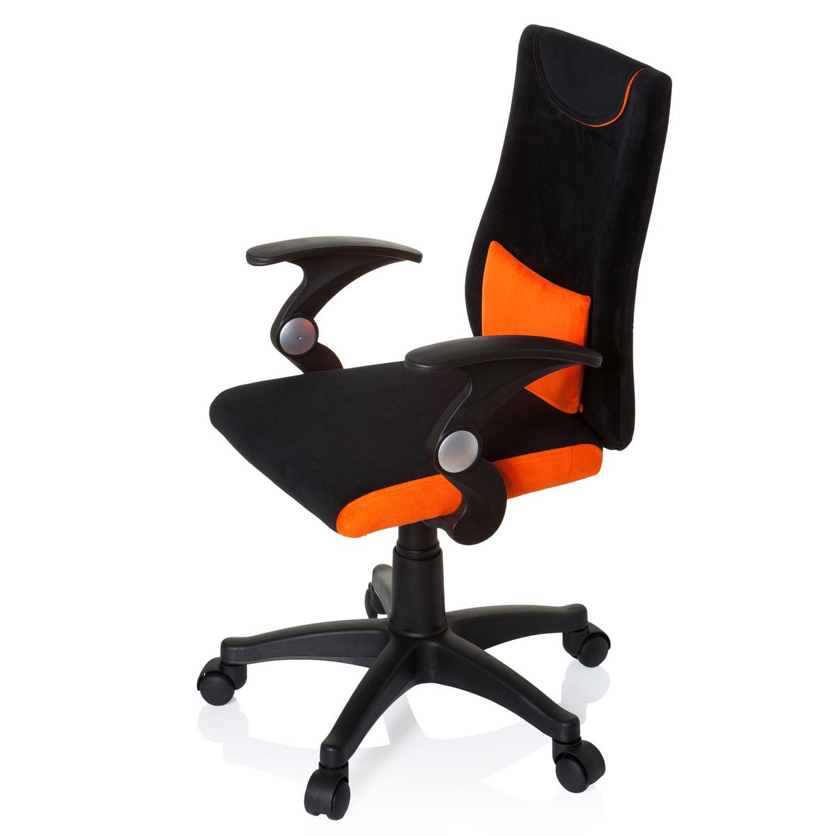 Jugenddrehstuhl Kiddy Pro Al ca. 50x87-97x40cm Orange - Schwarz/Orange, Basics, Kunststoff (50/87-97/40cm) - MID.YOU