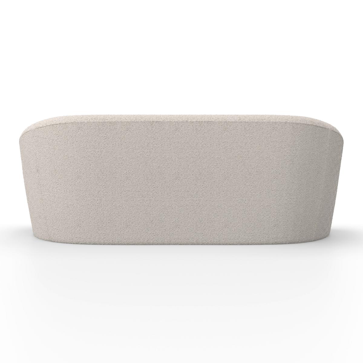 Sofa Isabel Creme Webstoff - Creme/Schwarz, MODERN, Holz/Kunststoff (197/72/86cm) - Bessagi Home