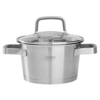 Kochtopf Silverline Ø ca. 16cm - Klar/Edelstahlfarben, KONVENTIONELL, Glas/Metall (16/9,5cm) - Gourmesto