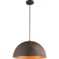 Viseča Svetilka Xirena I - zlate barve/opečnato rjava, Trend, kovina (41/120cm) - Globo