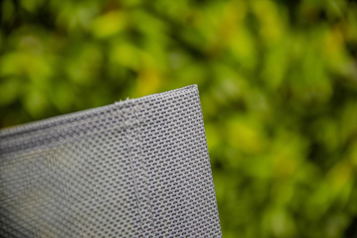 Gartengarnitur 5-tlg. Sydney Edelstahl - Silberfarben/Teakfarben, MODERN, Glas/Holz - Gardenson