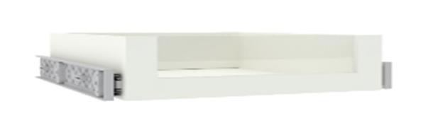 LÅDA UNIT -BASED- - vit, Modern, trämaterial/glas (37,5/12/45cm) - Based