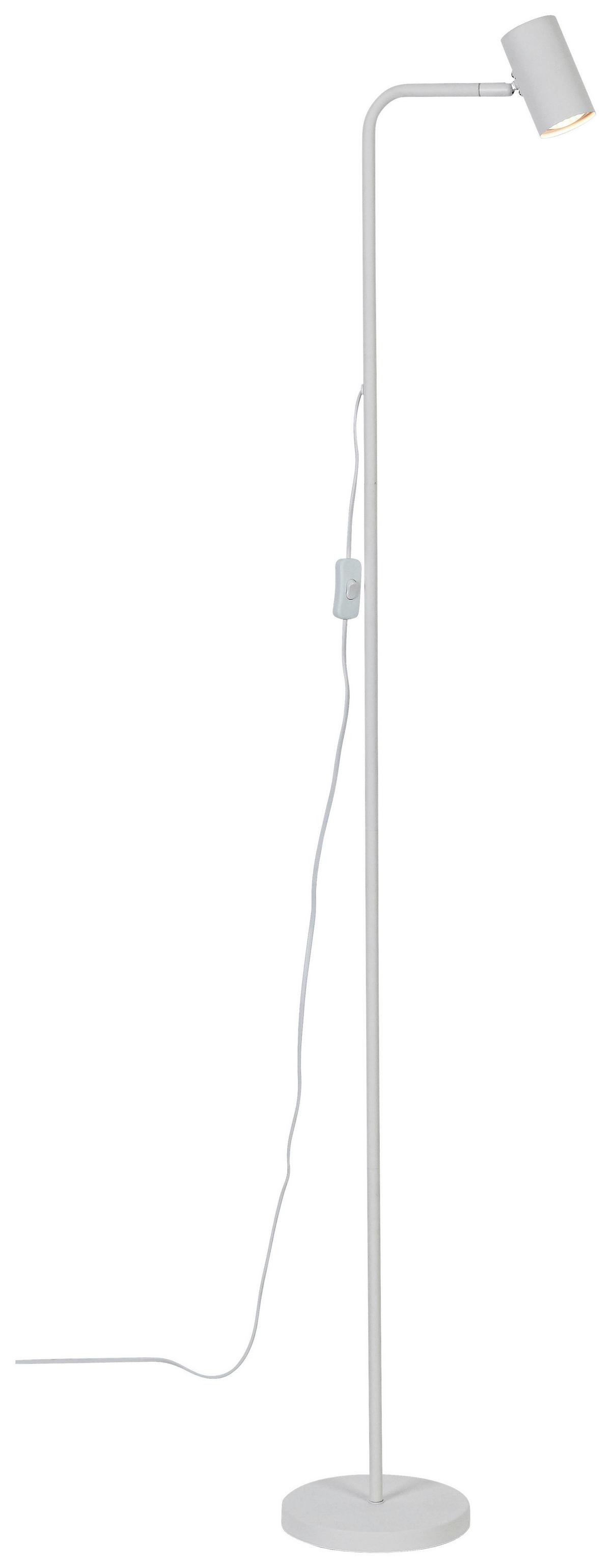 Stehleuchte Neuzop Weiß max. 10 Watt - Weiß, MODERN, Kunststoff/Metall (35,5/18/154,5cm) - Mömax