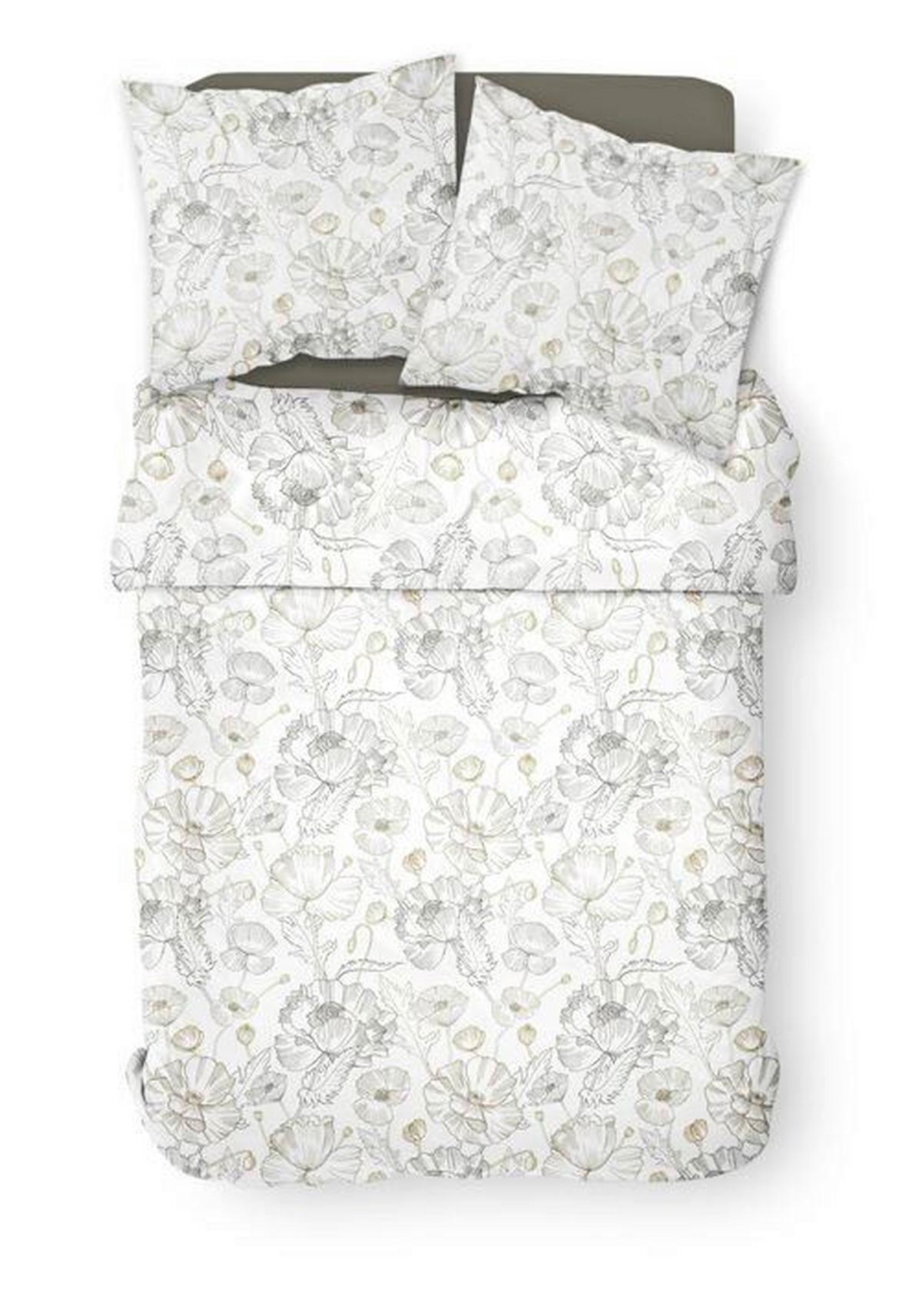 Lenjerie de pat Grey Passion cca. 140x200/50x70 cm - alb, Modern, textil (140/200cm)