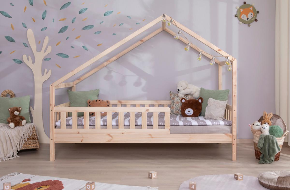 Hausbett Lou ca. 100x200 cm Holz - Naturfarben, MODERN, Holz (100/200cm) - MID.YOU