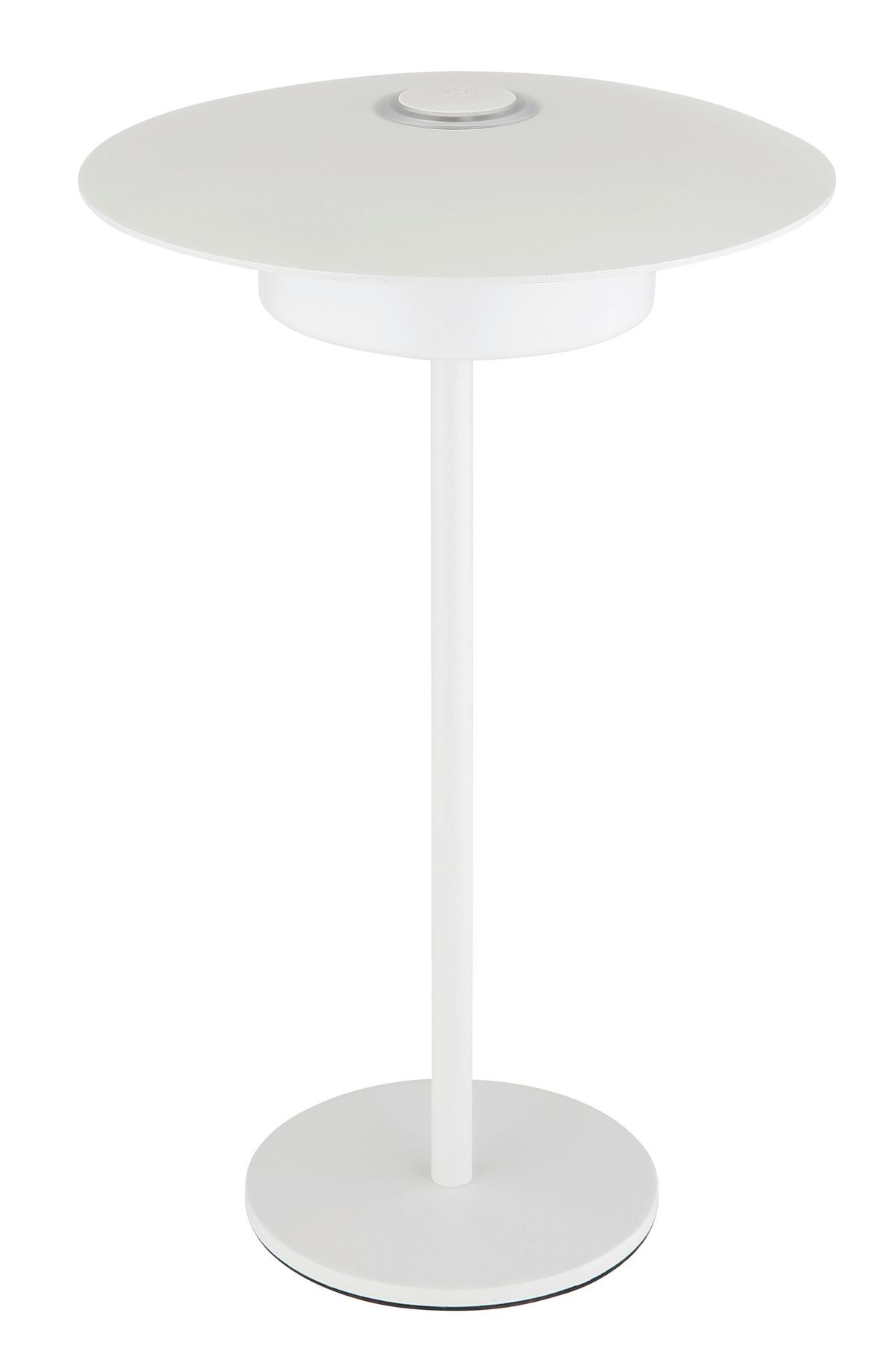 LED-Tischleuchte Kyler Weiß max. 3 Watt - Weiss, Design, Kunststoff/Metall (18/30cm) - Globo