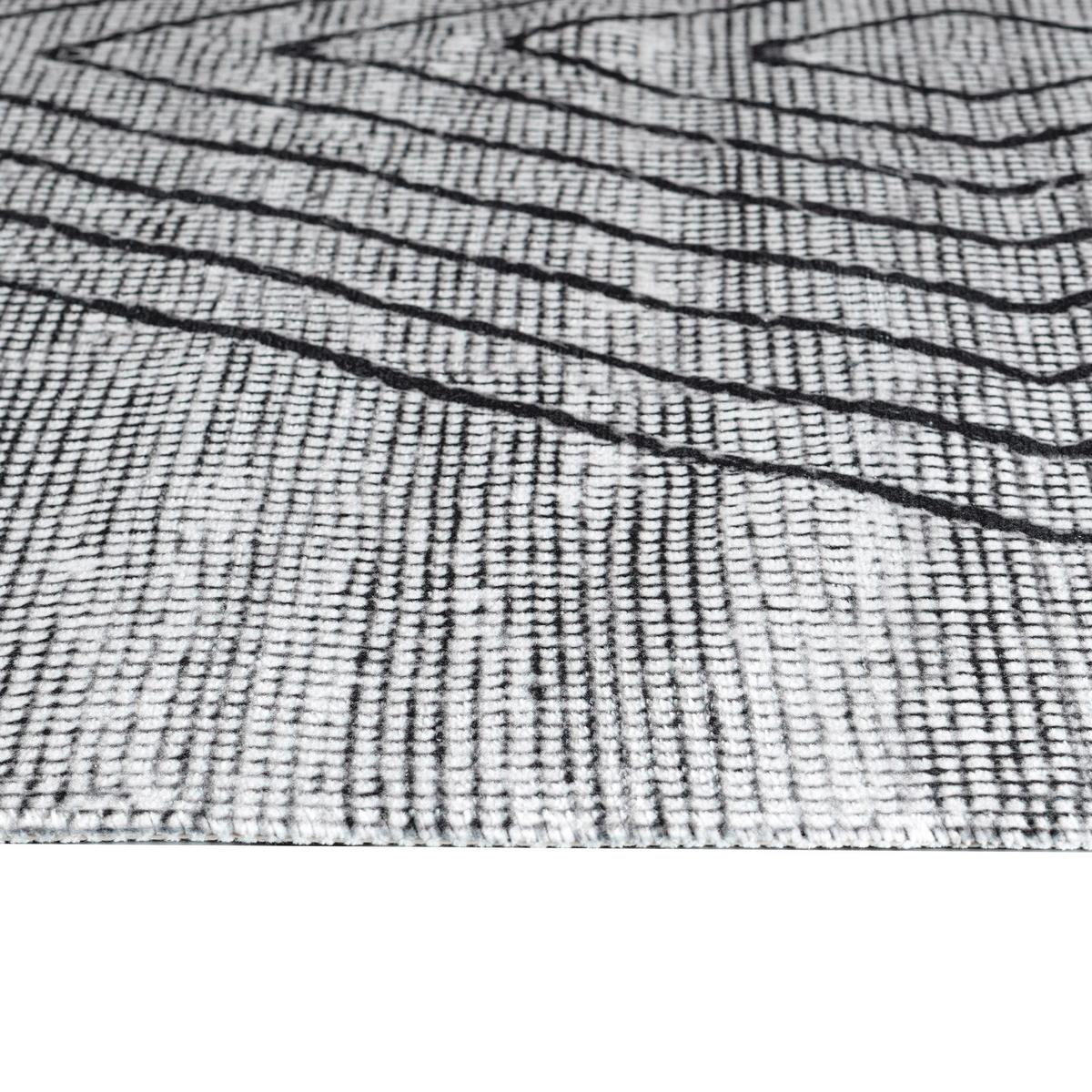 Webteppich Fabius in Grau ca. 160x230cm - Grau, Natur, Textil (160/230cm)