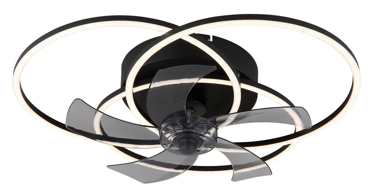 Stropni Ventilator Alia 03645 Alia - bijela/svijetlo siva, Design, metal/plastika (58/17,5cm) - Globo