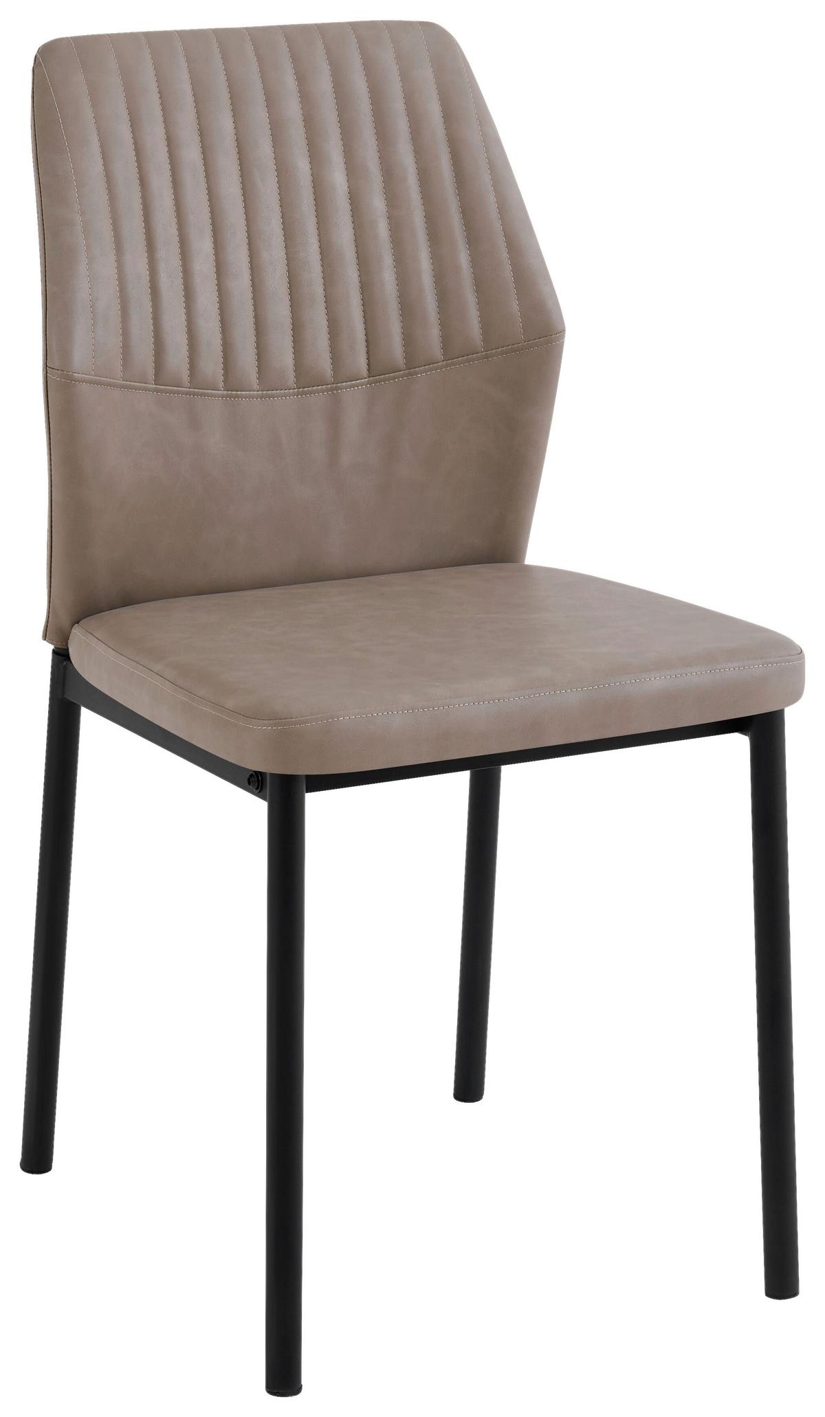 Stolica Hana - cappuccino/crna, Basics, metal/tekstil (44/86/52cm) - Best Price