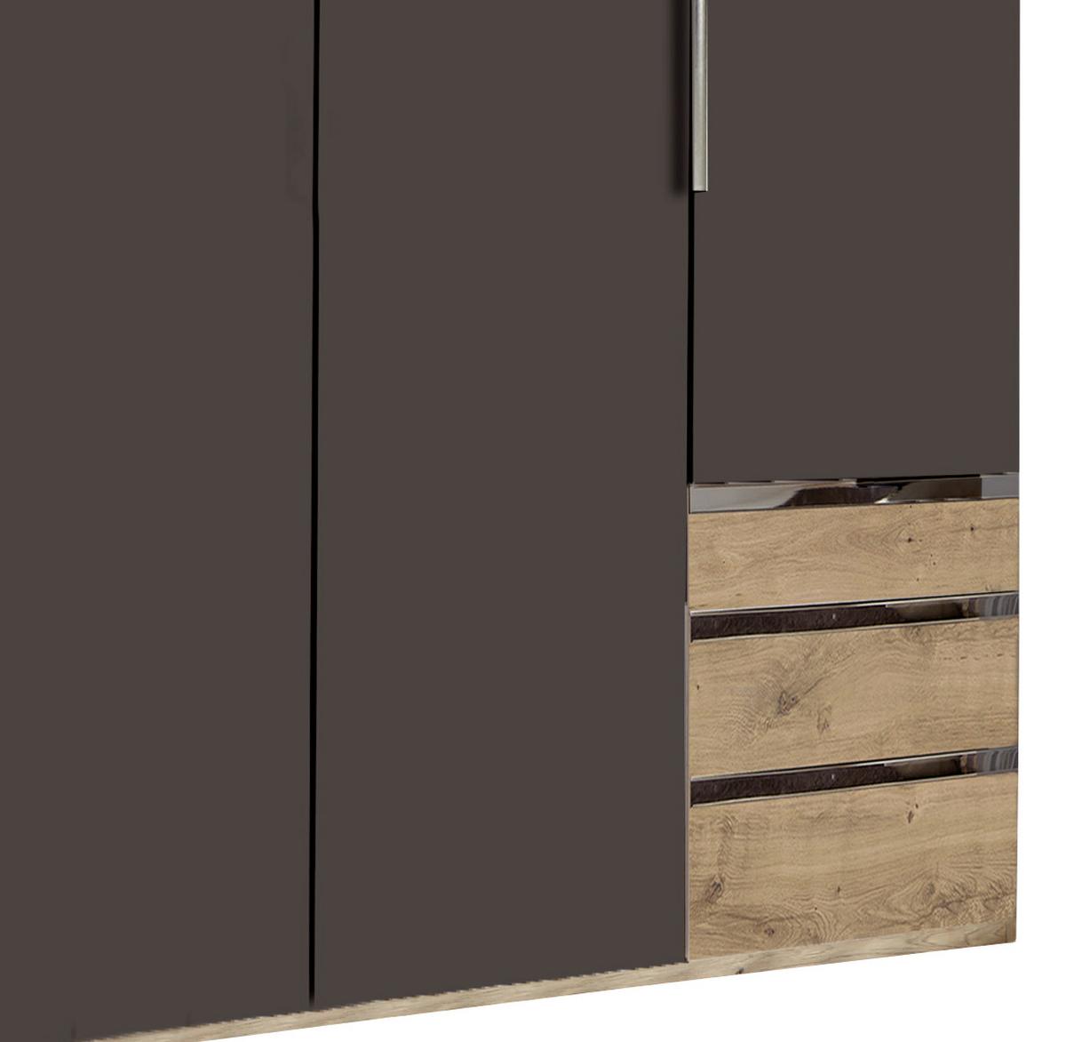 Ormar S Klasičnim Vratima Level 36a - boje grafita/boje hrasta, Moderno, drvni materijal/metal (300/216/58cm) - Modern Living
