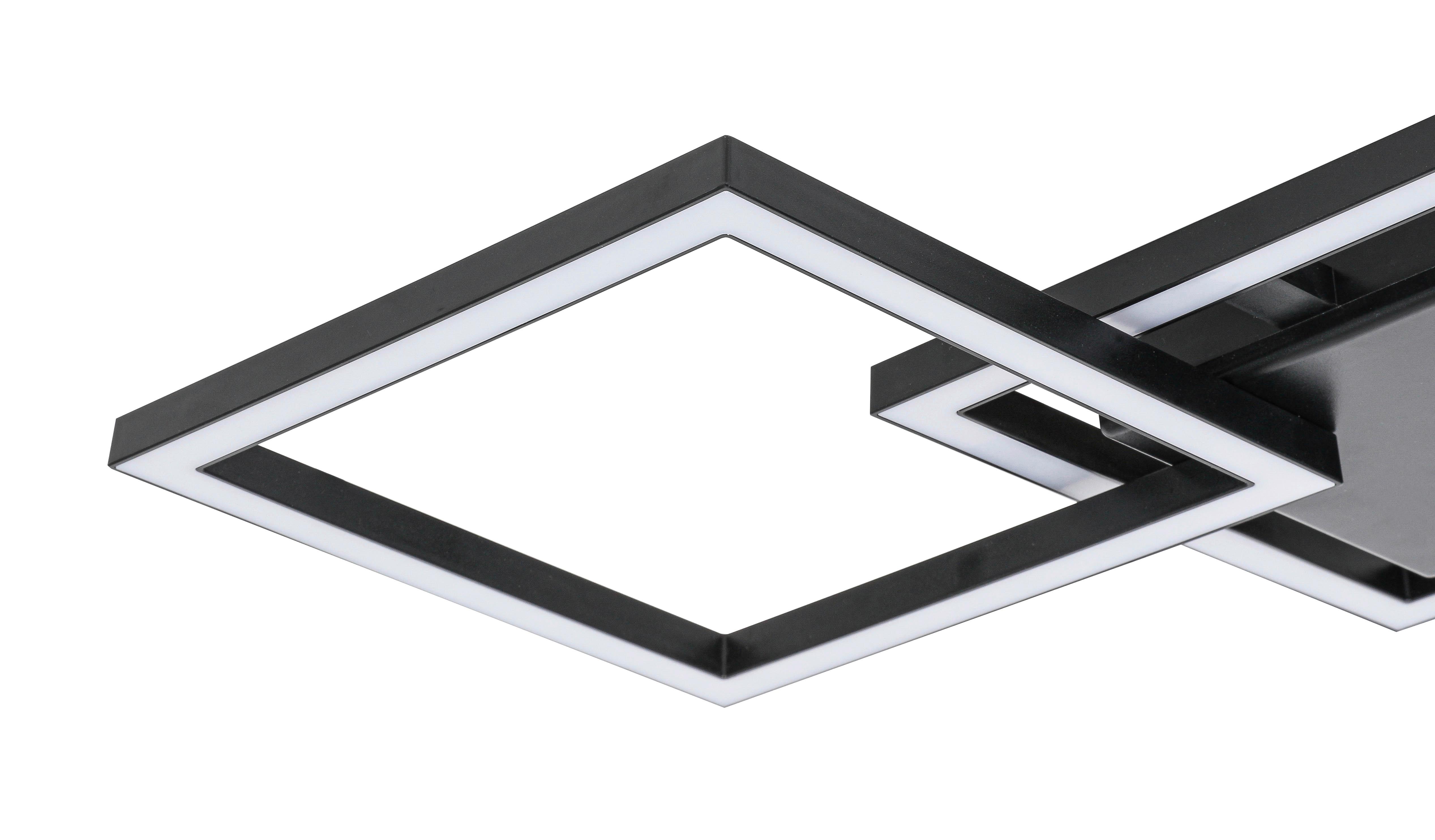 LED-TAKLAMPA RAUTA - svart, Modern, plast (63/27,5/4,5cm) - Mömax