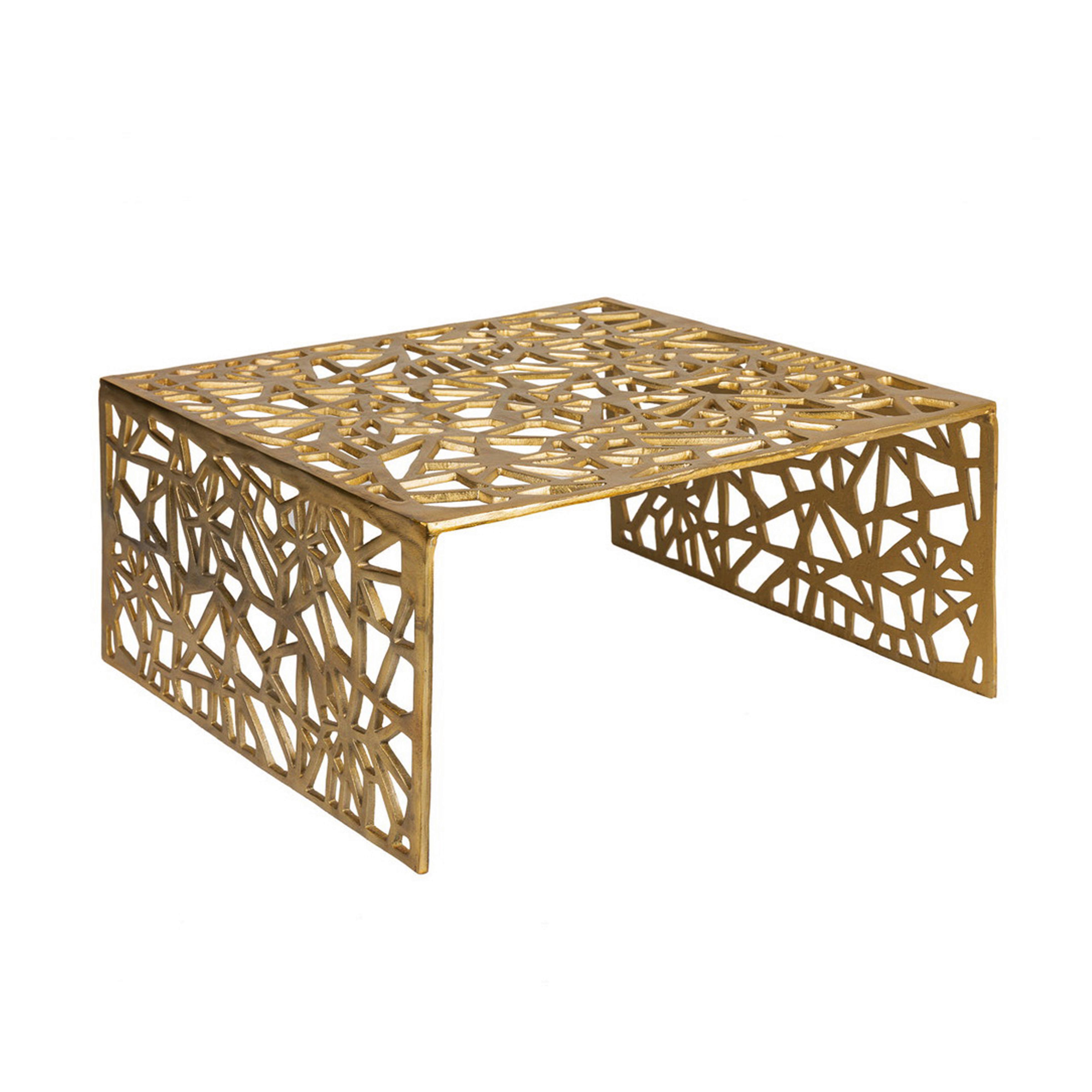 Couchtisch Wl7.503 - Goldfarben, Design, Metall (60/60/31cm) - Livetastic
